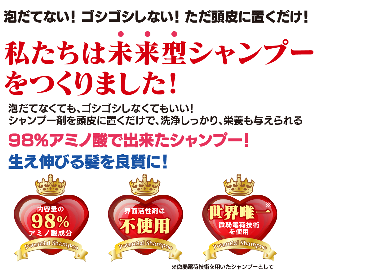 リセルジェ Recelsier 生え伸びる髪質を良質に 98 アミノ酸で出来たシャンプー